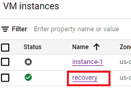 EditRecoveryInstance